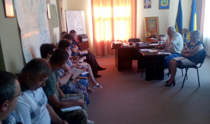 Відбулося засідання організаційного комітету з підготовки до святкування Дня Державного Прапора та Дня незалежності України в районі